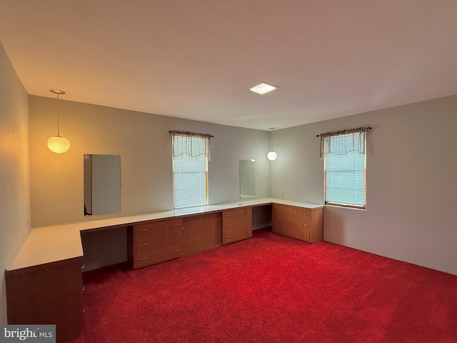 2140 Hyndman Rd, Hyndman, PA 15545 - unfurnished office featuring built in desk, dark carpet, and electric panel