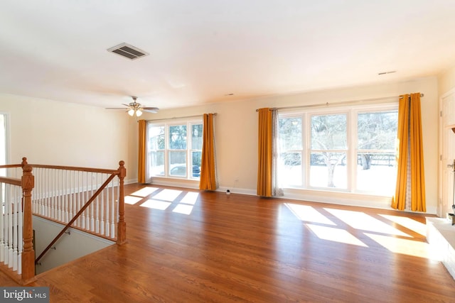 empty room featuring hardwood / wood-style flooring