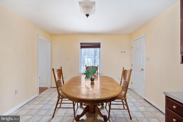 view of dining room