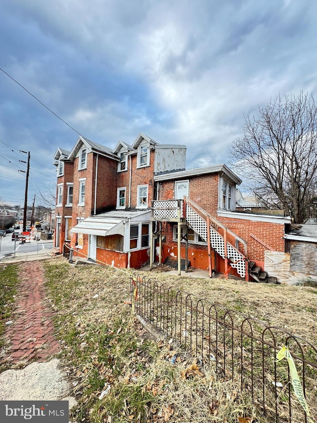 view of back of property