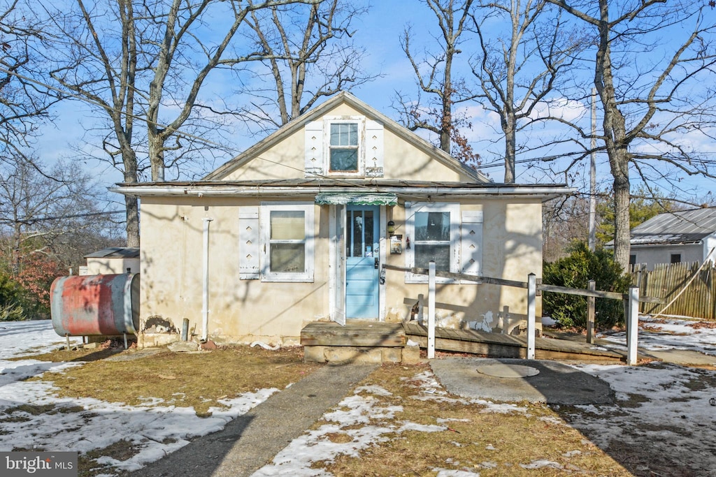 view of bungalow-style home