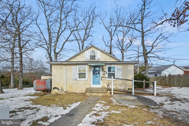 view of bungalow-style house