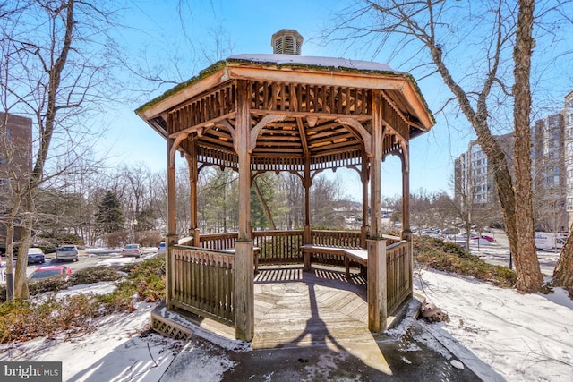 view of property's community featuring a gazebo