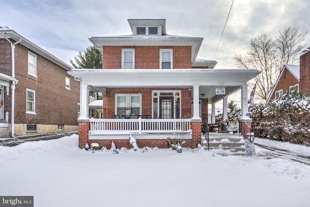 view of front of house with a porch