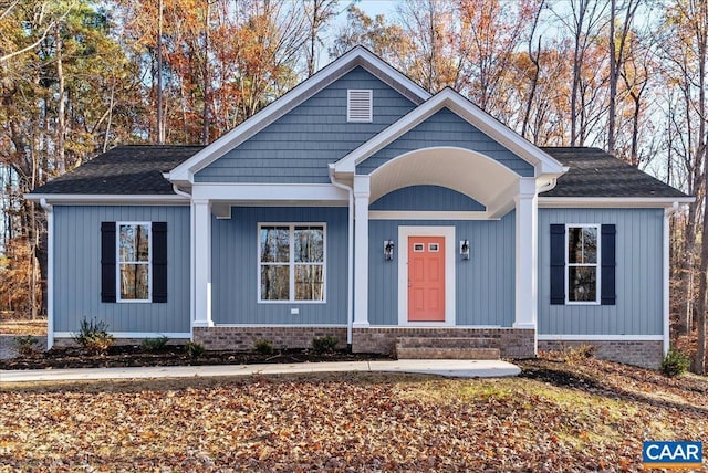 view of front of home featuring a porch