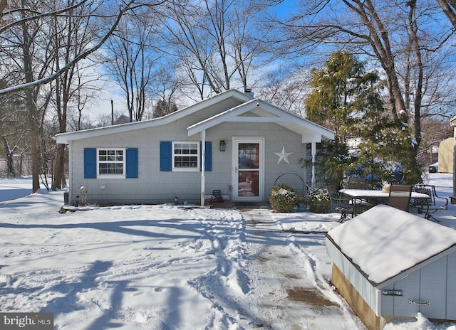 view of front of home