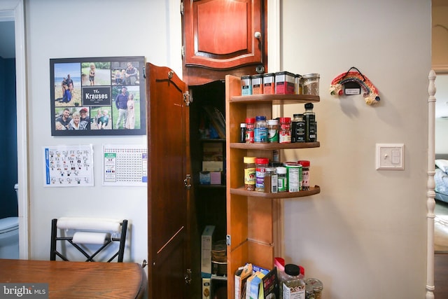 view of pantry