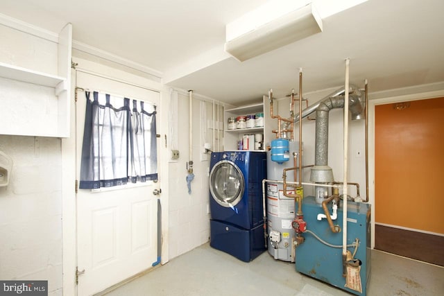 utilities with washer / dryer and water heater