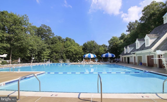 view of pool