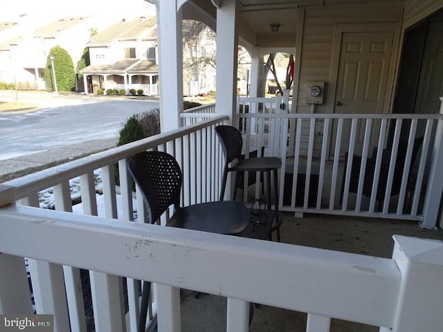 balcony with covered porch