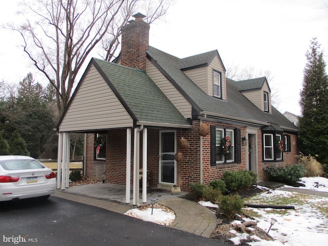 view of cape cod-style house