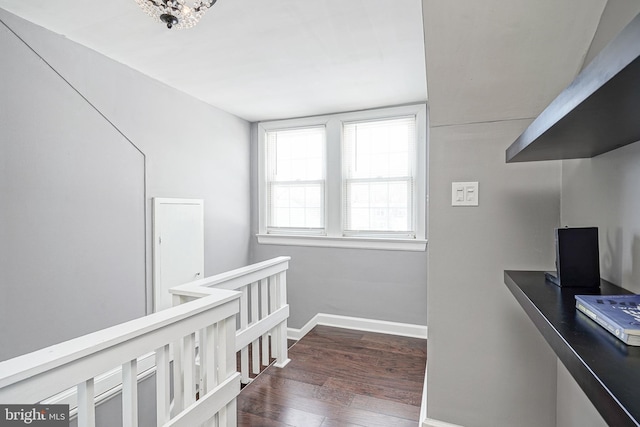 interior space featuring dark hardwood / wood-style floors