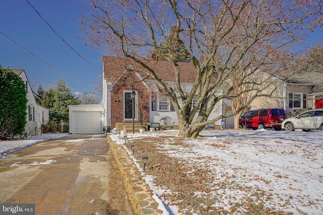 bungalow-style house with a garage