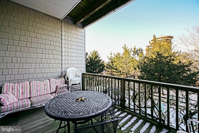 view of balcony