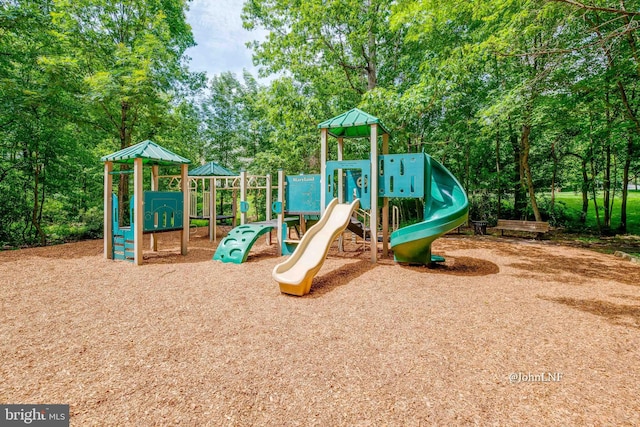 view of jungle gym