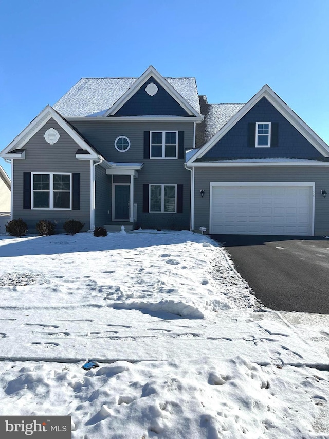 view of front of house featuring a garage