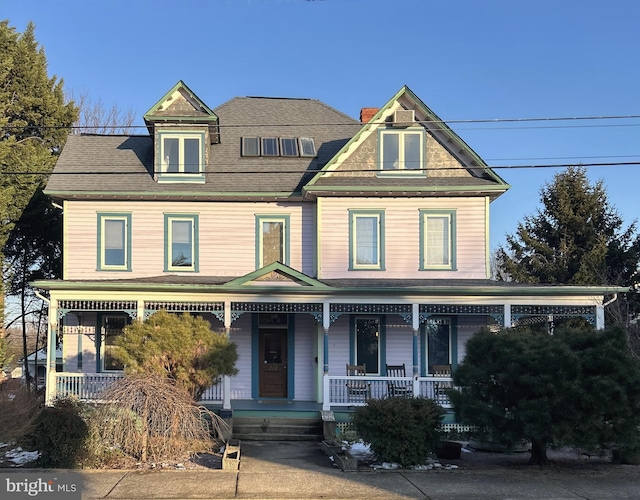 victorian house with covered porch