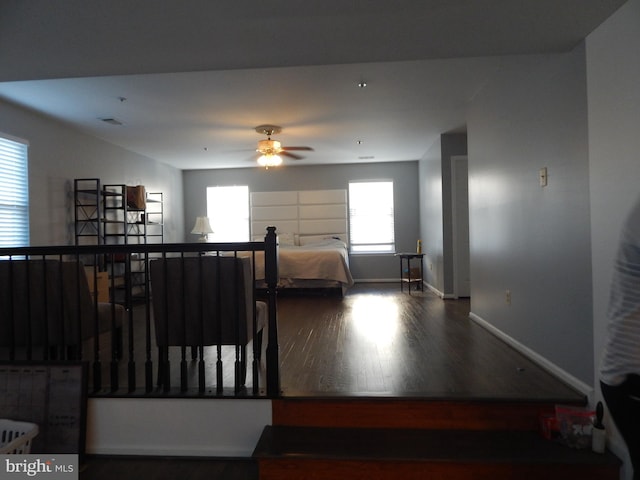 interior space with wood-type flooring