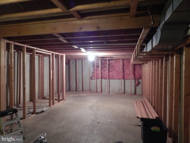 view of basement