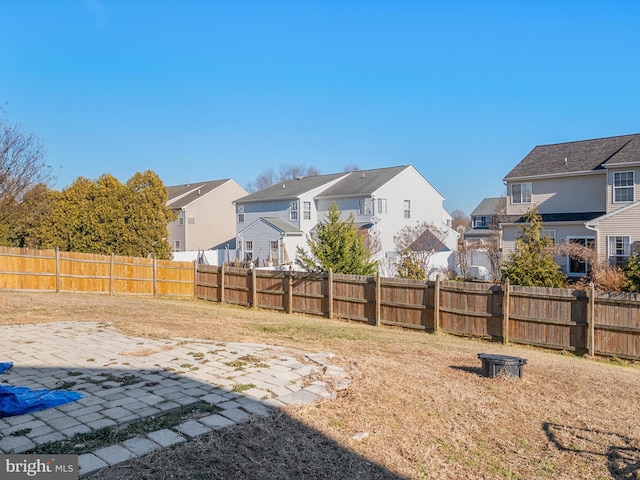 view of yard with a patio