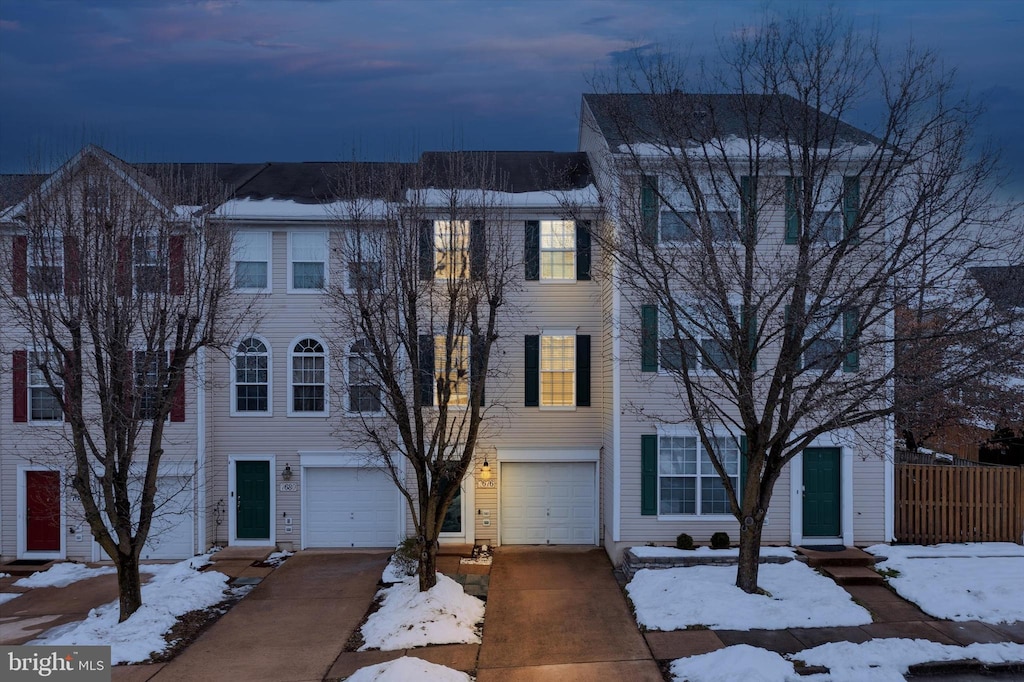 view of front of home featuring a garage