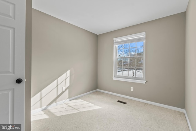 view of carpeted empty room