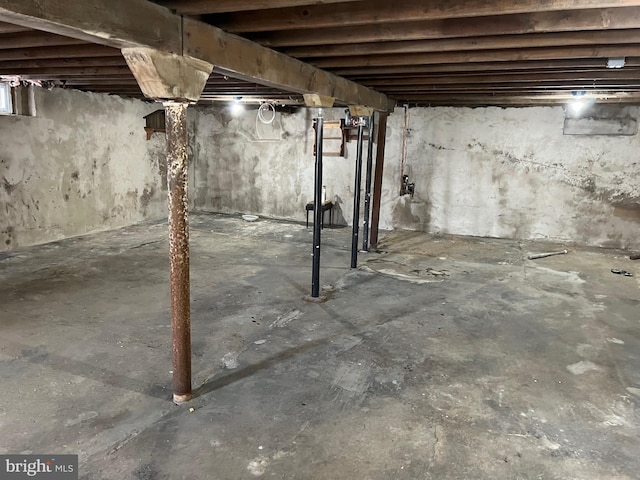 view of basement