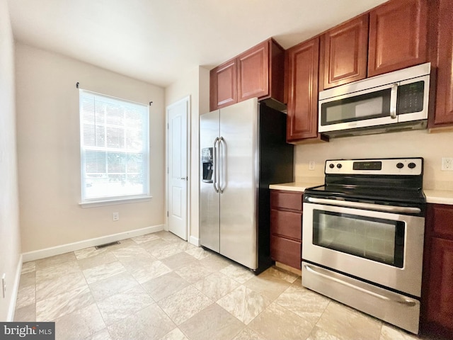 kitchen with stainless steel appliances