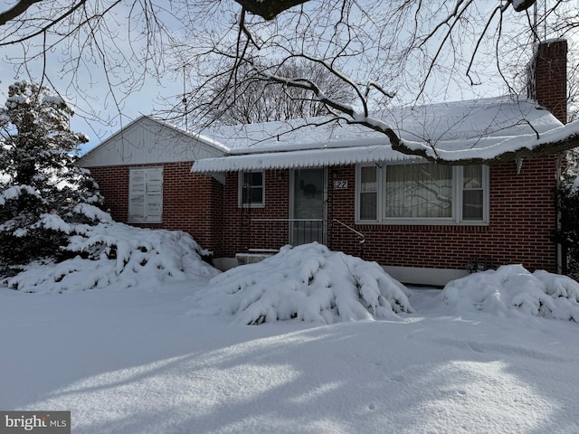 view of ranch-style house