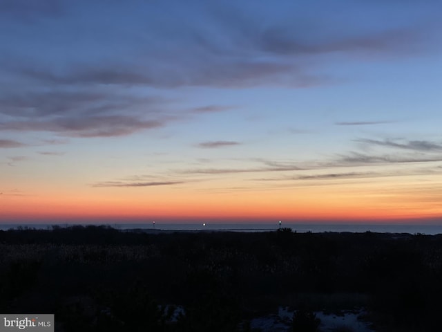 view of nature at dusk