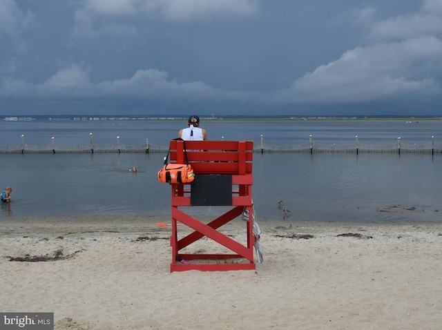 water view featuring a view of the beach