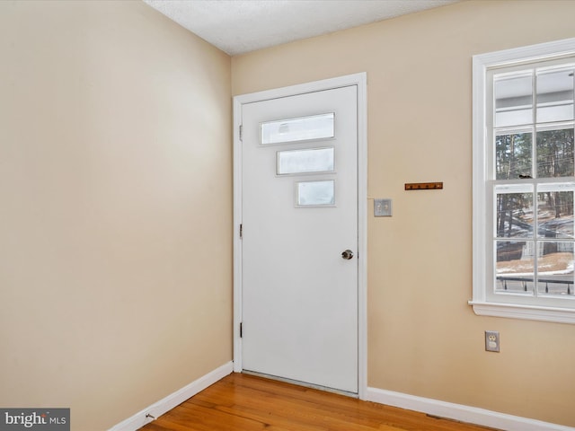 entrance foyer featuring hardwood / wood-style floors