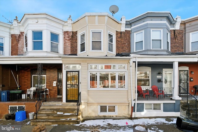 multi unit property with covered porch