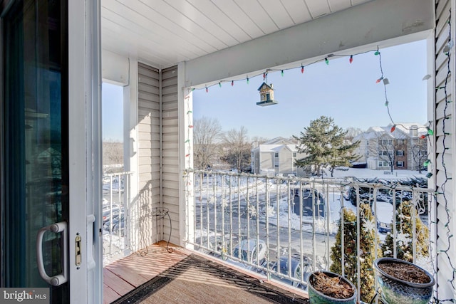 view of balcony