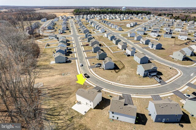 aerial view featuring a residential view