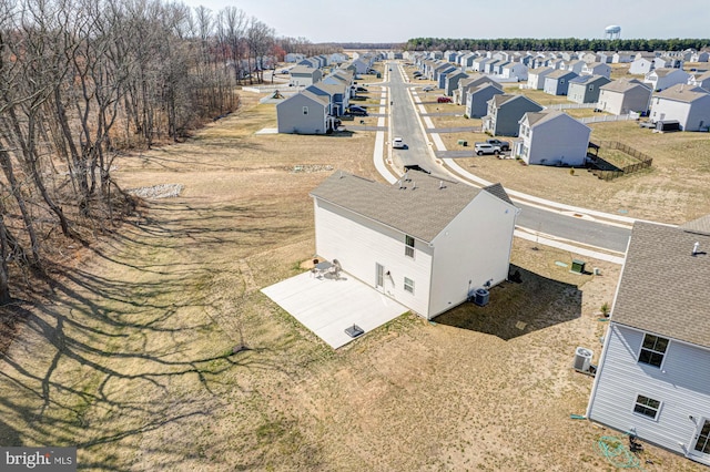 birds eye view of property featuring a residential view