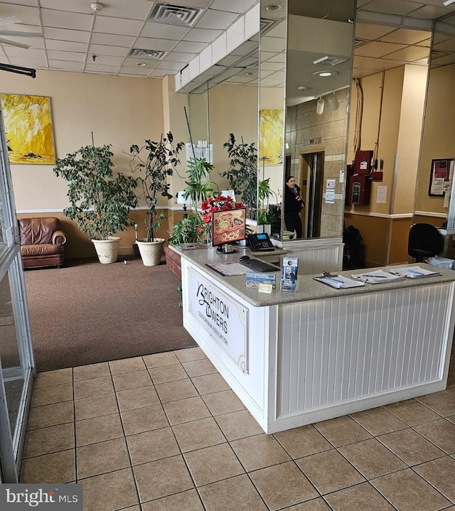 view of reception area