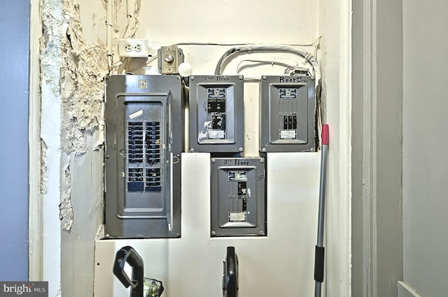 utility room featuring electric panel
