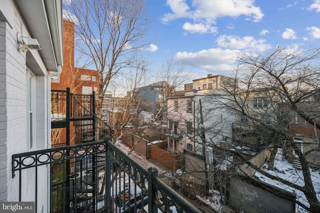 view of balcony