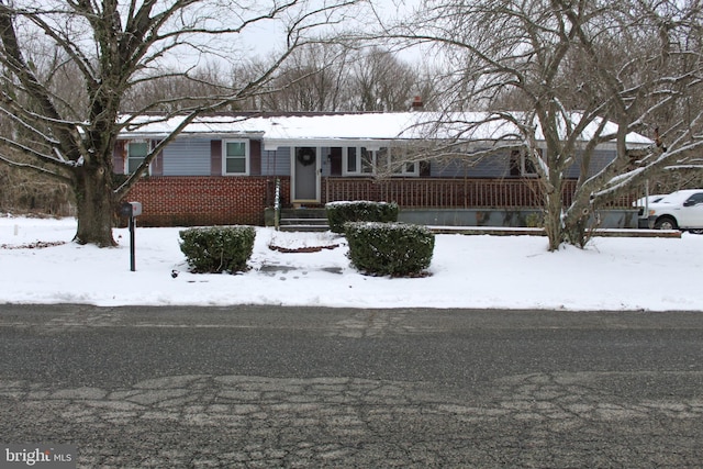 view of ranch-style house