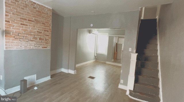 interior space featuring wood-type flooring