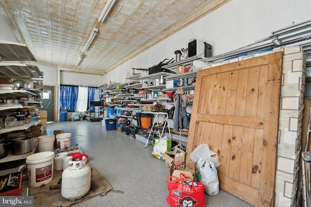 view of storage room