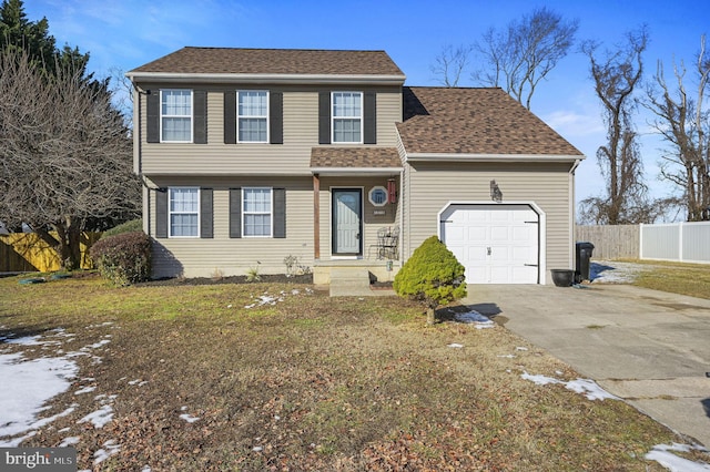 view of front of house featuring a garage