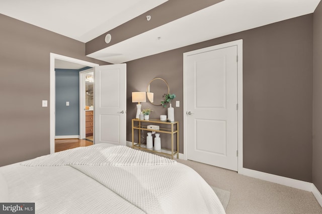 bedroom featuring carpet flooring