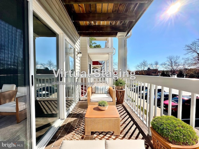 view of balcony