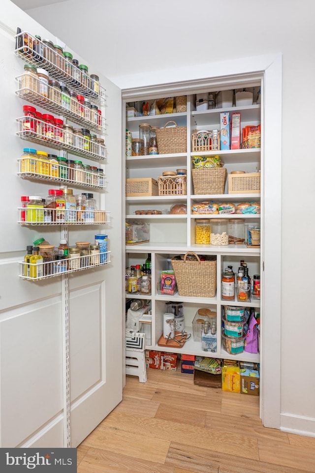 view of pantry