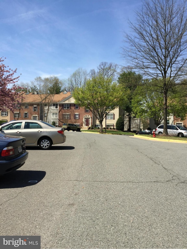 view of road featuring a residential view