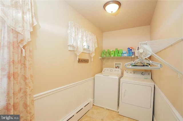 laundry room featuring washing machine and clothes dryer