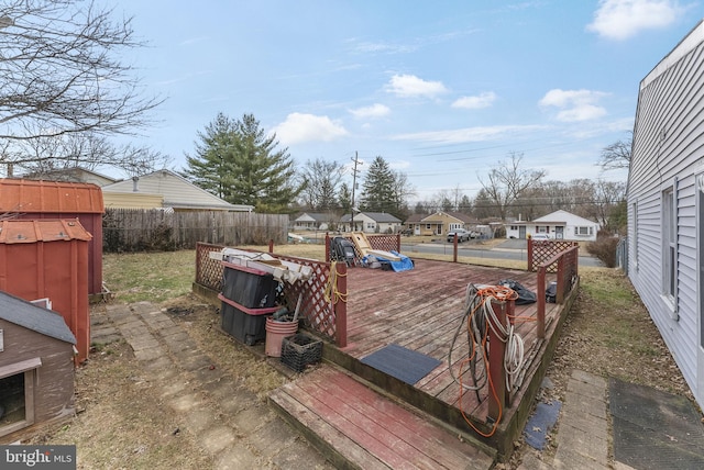 deck with fence