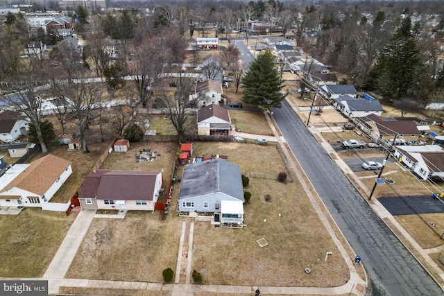 bird's eye view featuring a residential view